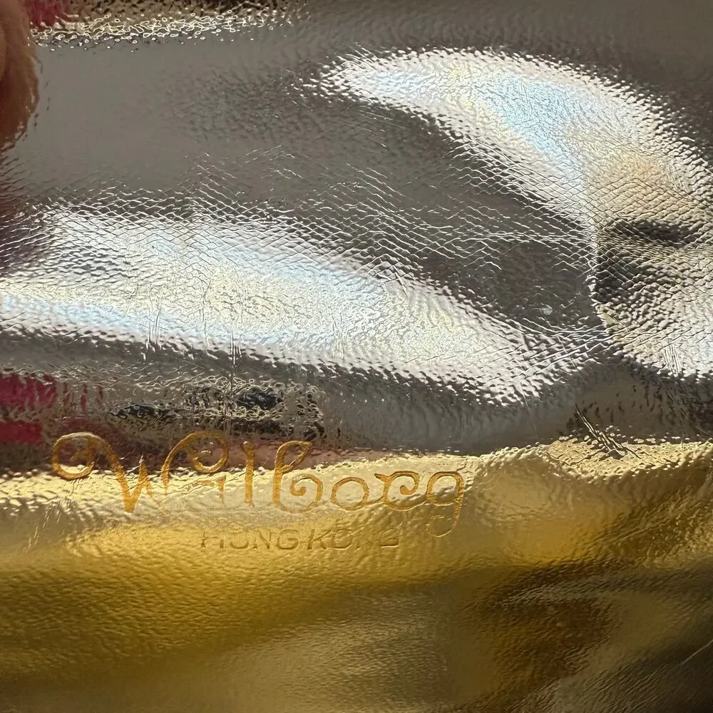 Vintage Walborg Silver and Gold Clutch Evening Bag